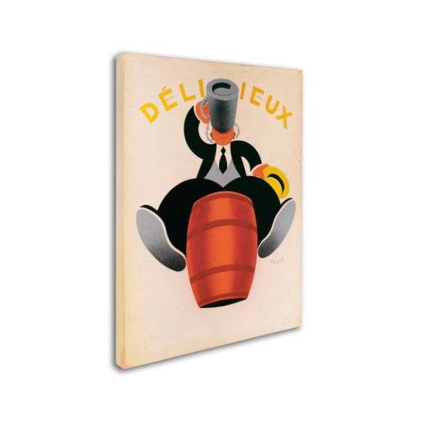 Vintage Apple Collection 'Delicious Beer' Canvas Art,24x32